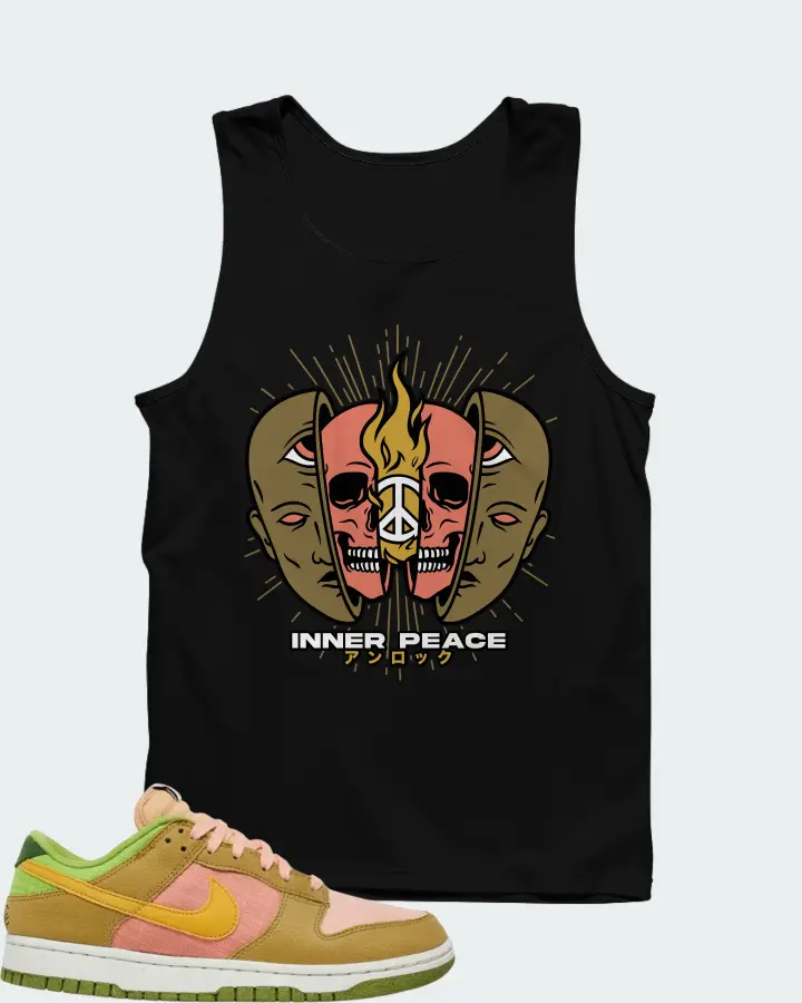 Nike Dunk Low Sun Club - Arctic Orange Sanded Gold Matching Tank Top