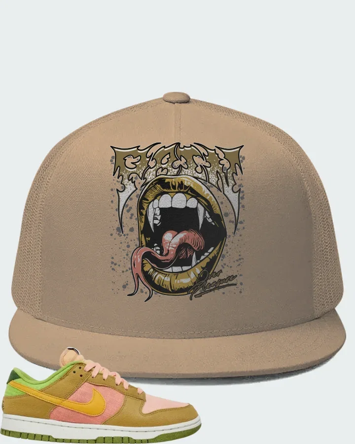 Nike Dunk Low Sun Club - Arctic Orange Sanded Gold Matching Hat