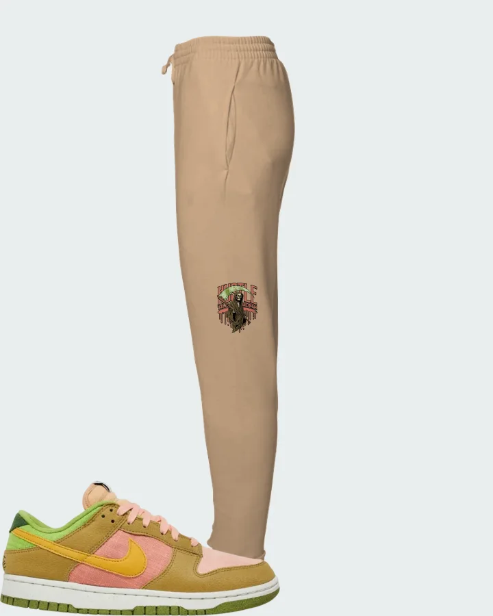 Nike Dunk Low Sun Club - Arctic Orange Sanded Gold Matching Joggers