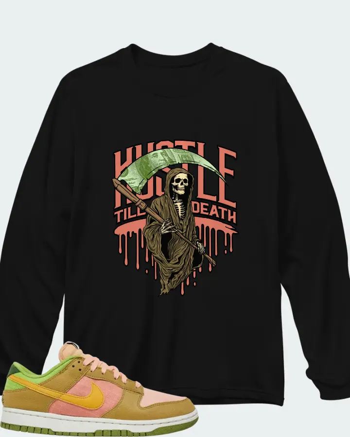 Nike Dunk Low Sun Club - Arctic Orange Sanded Gold Matching Long Sleeve T-Shirt