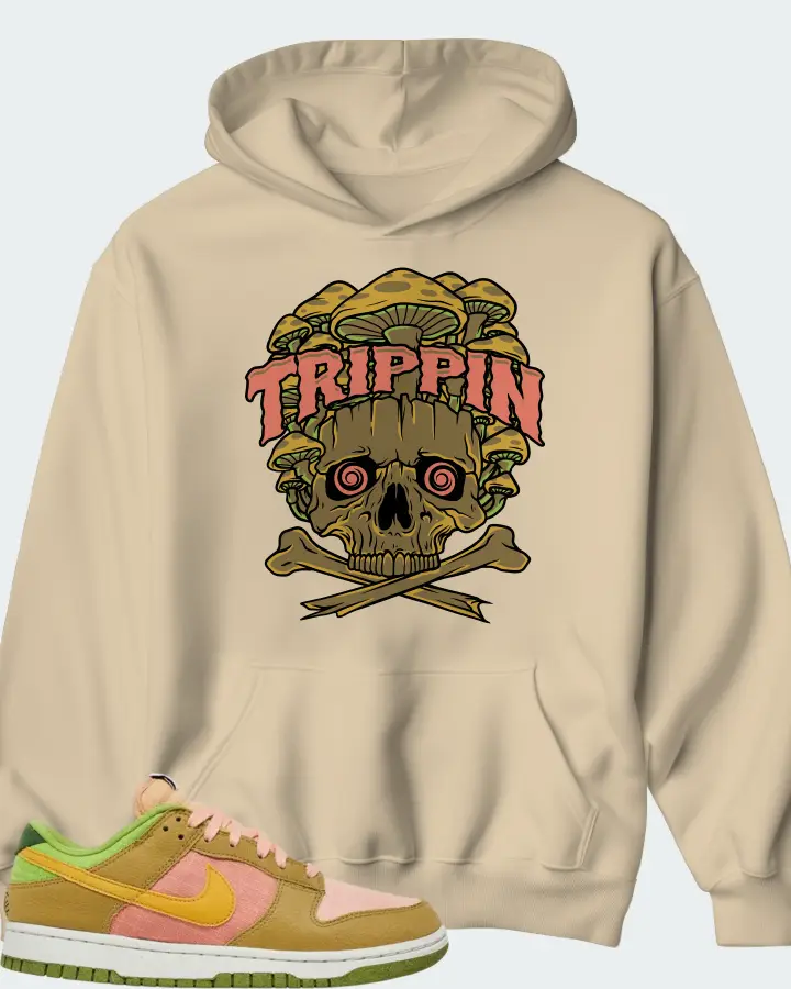 Nike Dunk Low Sun Club - Arctic Orange Sanded Gold Matching Hoodie