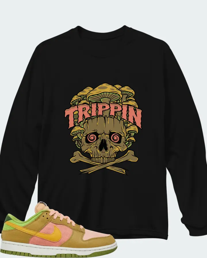 Nike Dunk Low Sun Club - Arctic Orange Sanded Gold Matching Long Sleeve T-Shirt