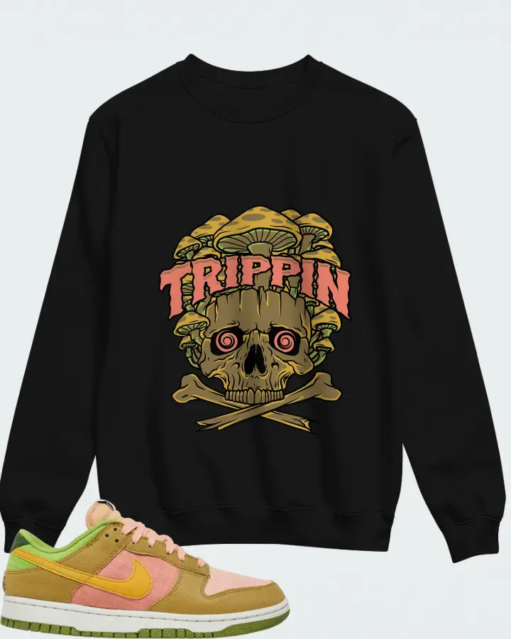 Nike Dunk Low Sun Club - Arctic Orange Sanded Gold Matching Sweatshirt