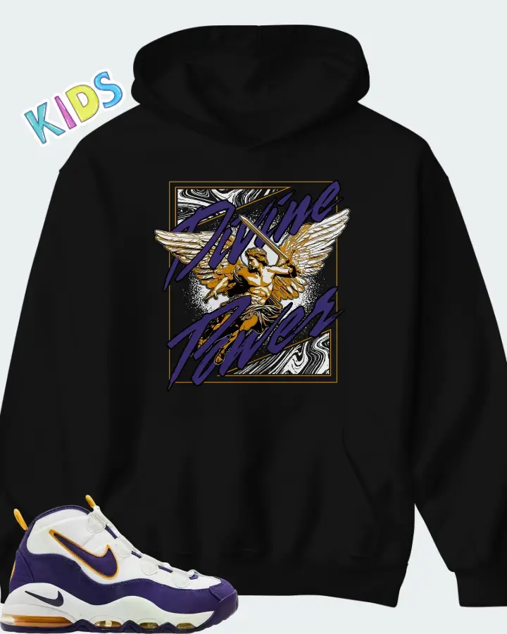Nike Air Max Uptempo Lakers Matching Kid's Hoodie