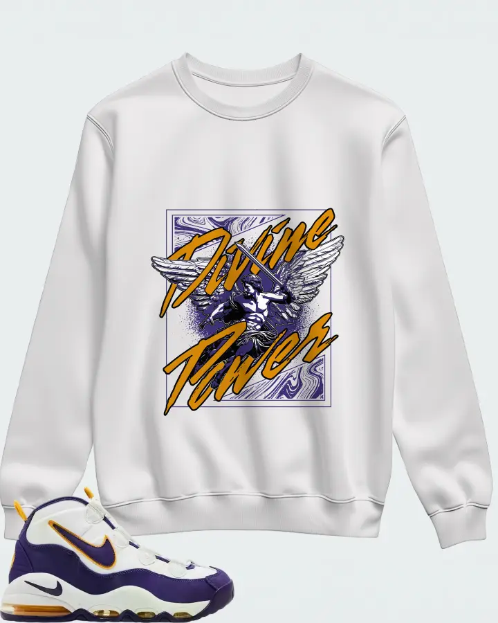 Nike Air Max Uptempo Lakers Matching Sweatshirt