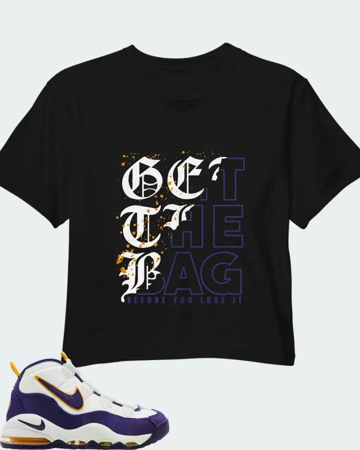 Nike Air Max Uptempo Lakers Matching Crop Top