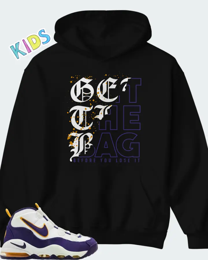 Nike Air Max Uptempo Lakers Matching Kid's Hoodie