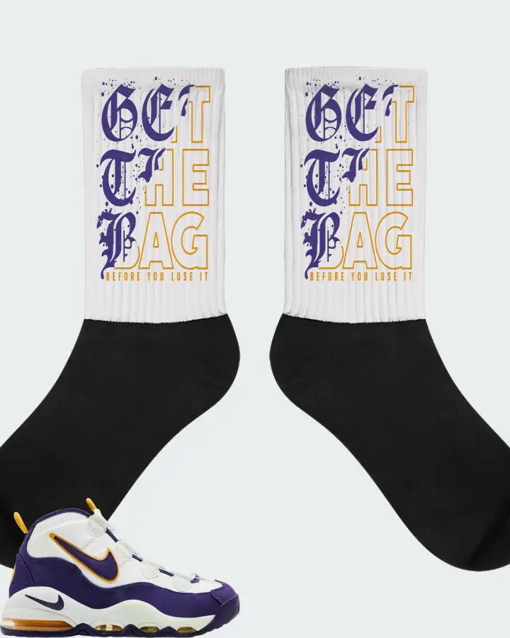Nike Air Max Uptempo Lakers Matching Socks