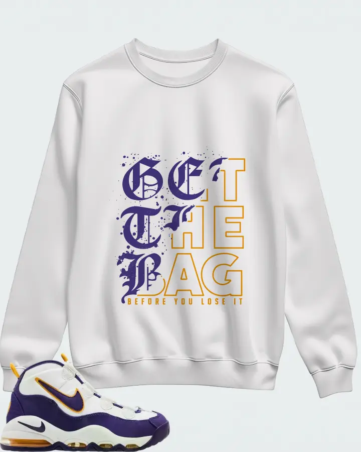 Nike Air Max Uptempo Lakers Matching Sweatshirt