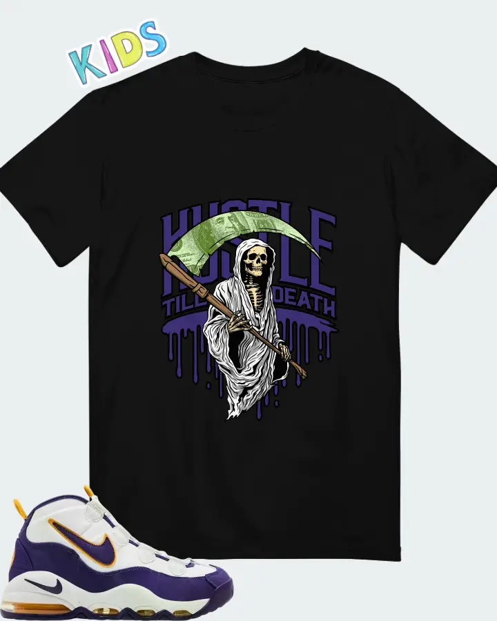 Nike Air Max Uptempo Lakers Matching Kid's T-Shirt