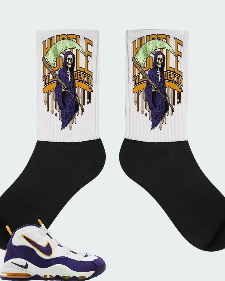 Nike Air Max Uptempo Lakers Matching Socks