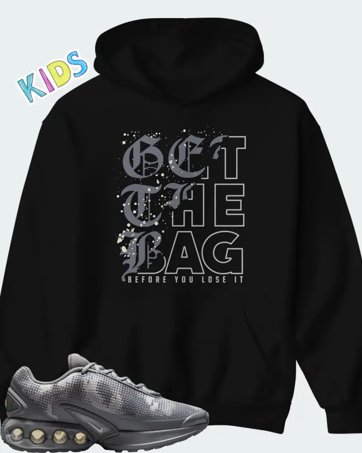 Nike Air Max Dn Cool Grey Metallic Silver Iron Grey Photon Dust Matching Kid's Hoodie