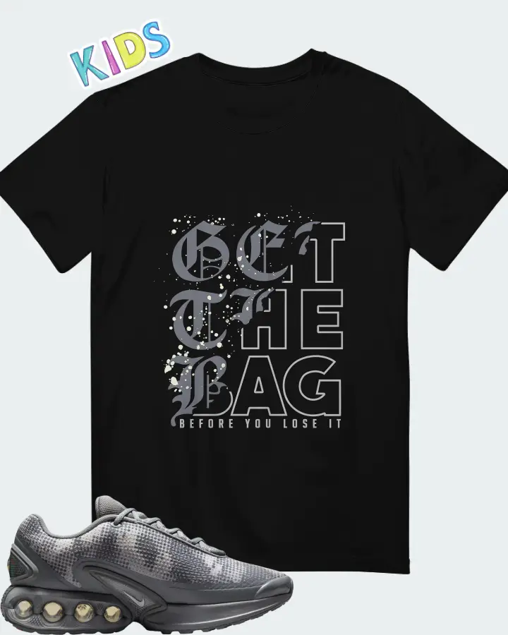 Nike Air Max Dn Cool Grey Metallic Silver Iron Grey Photon Dust Matching Kid's T-Shirt