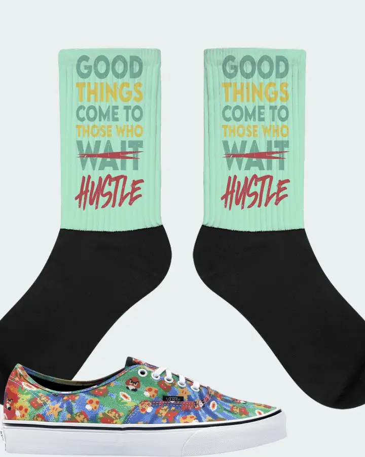 Vans Authentic Sneaker Matching Mint Socks - Good Things Come