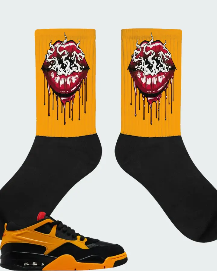Air Jordan 4 RM Bruce Lee Matching Socks