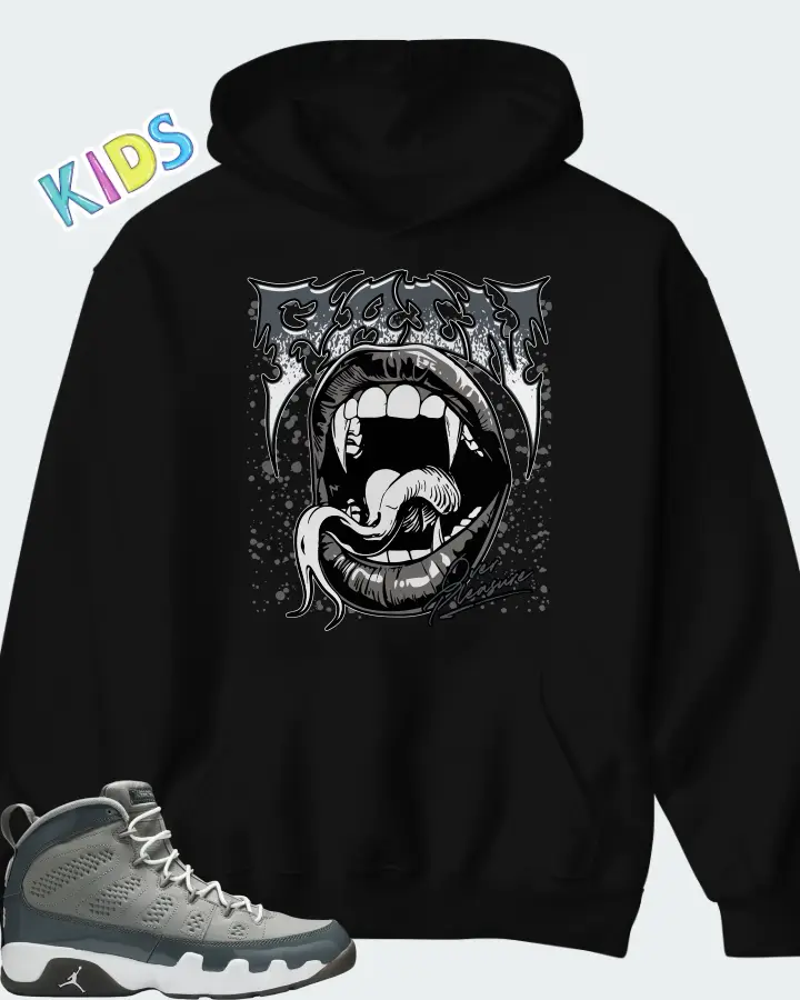 Air Jordan 9 Cool Grey Matching Kid's Hoodie