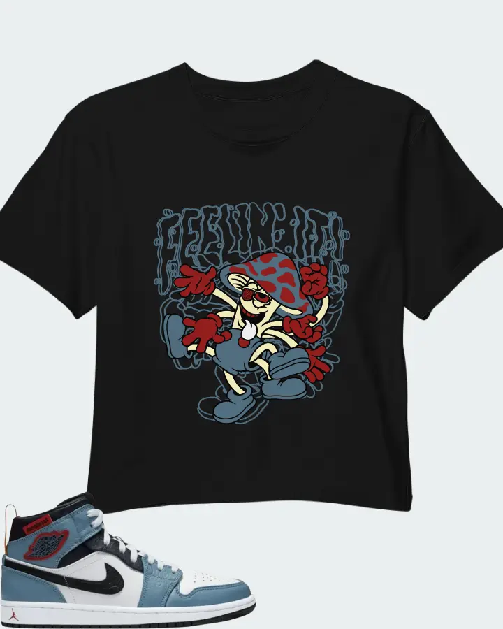 Jordan Facetasm x Air Jordan 1 Mid Fearless Matching Crop Top