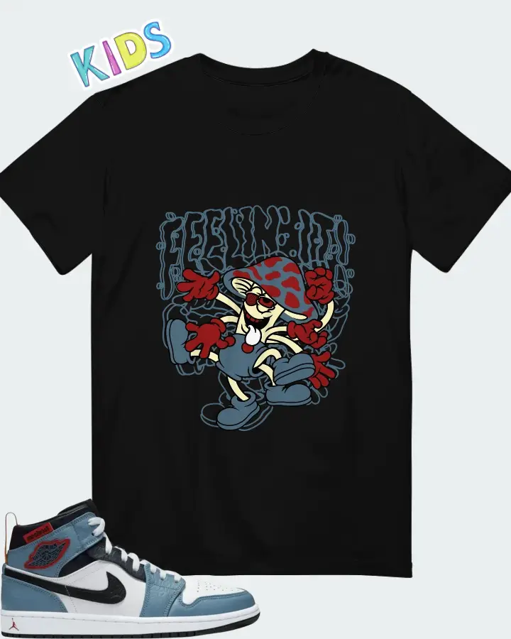 Jordan Facetasm x Air Jordan 1 Mid Fearless Matching Kid's T-Shirt
