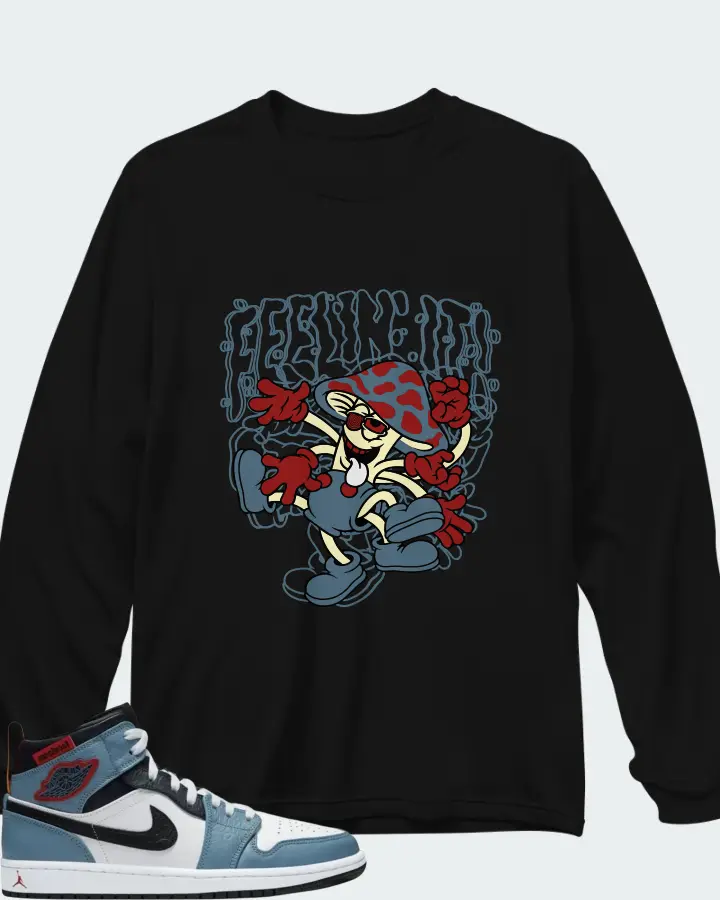 Jordan Facetasm x Air Jordan 1 Mid Fearless Matching Long Sleeve T-Shirt
