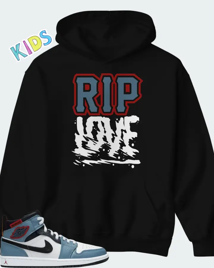 Jordan Facetasm x Air Jordan 1 Mid Fearless Matching Kid's Hoodie