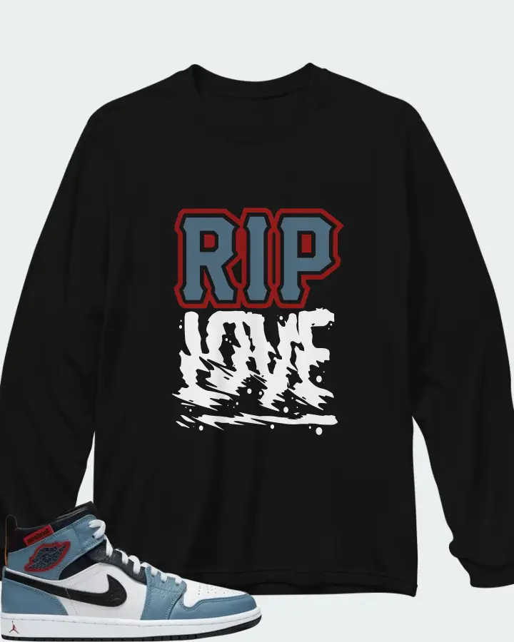 Jordan Facetasm x Air Jordan 1 Mid Fearless Matching Long Sleeve T-Shirt
