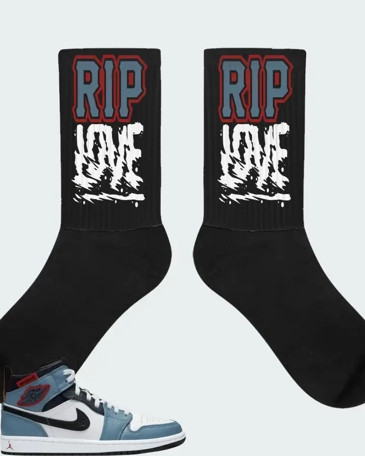 Jordan Facetasm x Air Jordan 1 Mid Fearless Matching Socks