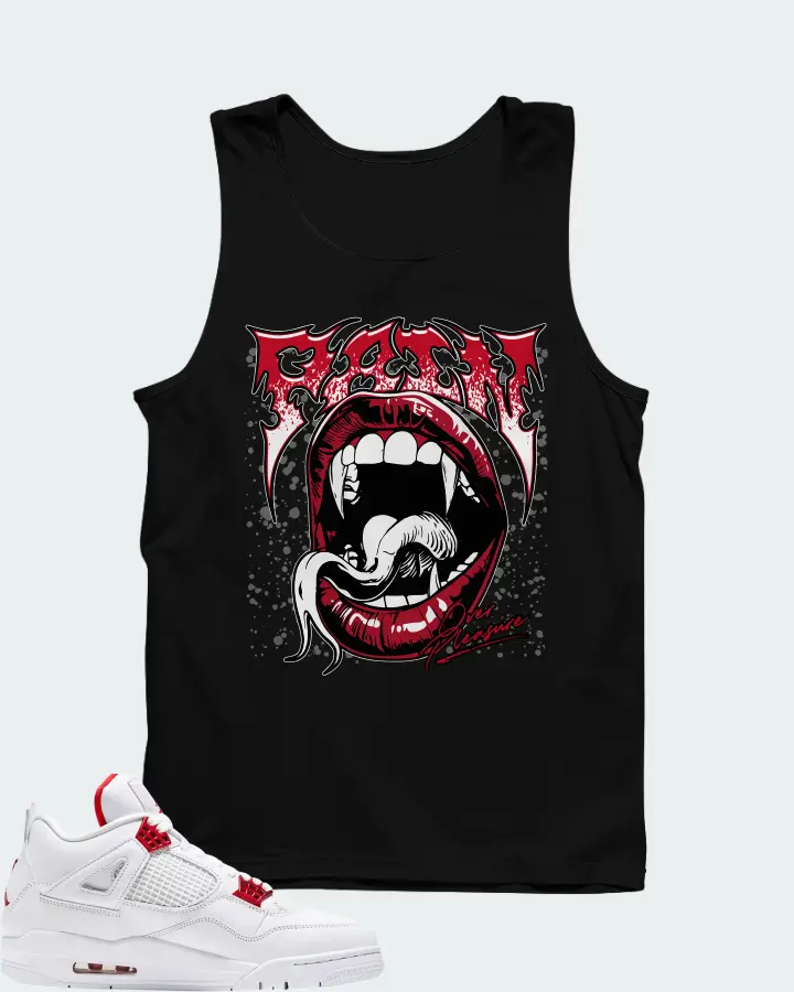 Air Jordan 4 Retro Metallic Red Matching Tank Top