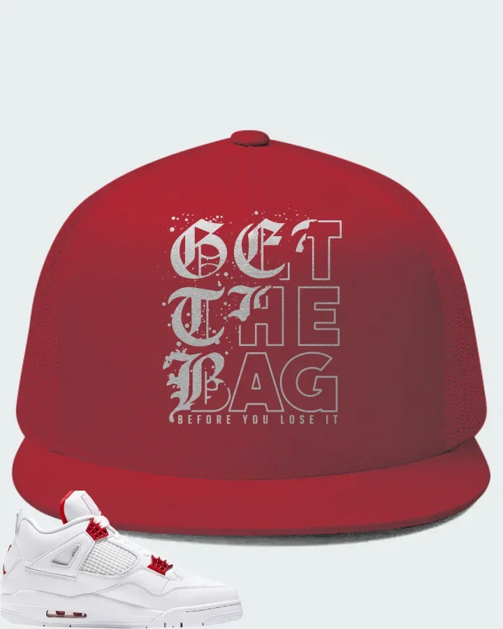 Air Jordan 4 Retro Metallic Red Matching Hat