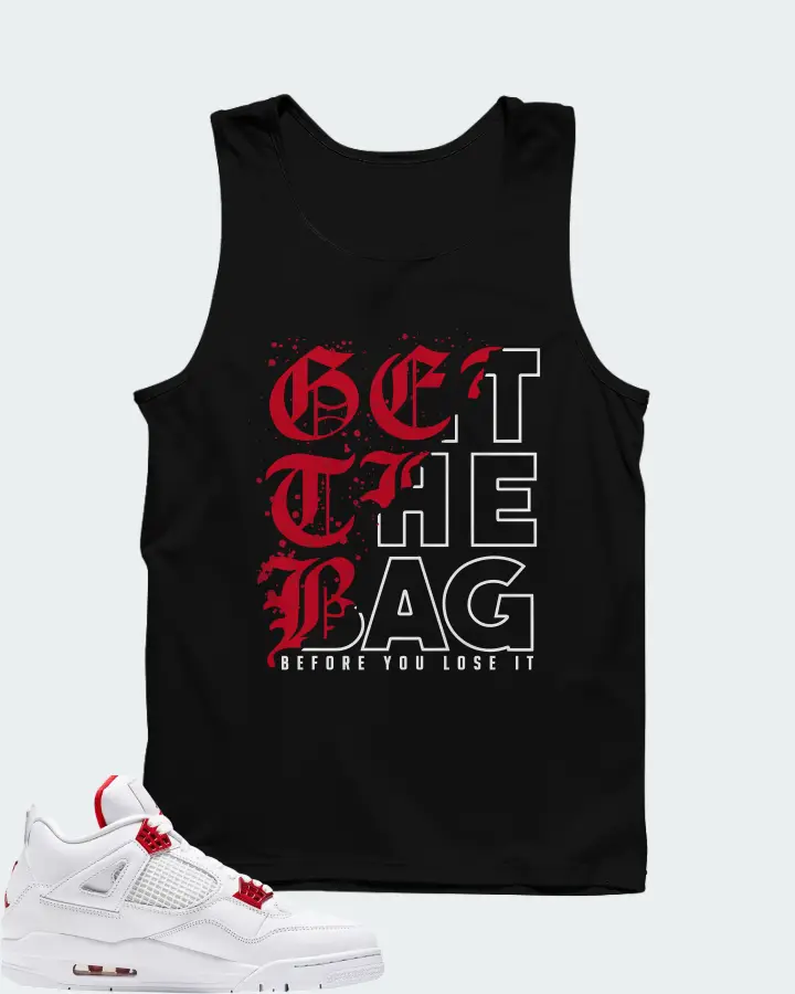 Air Jordan 4 Retro Metallic Red Matching Tank Top