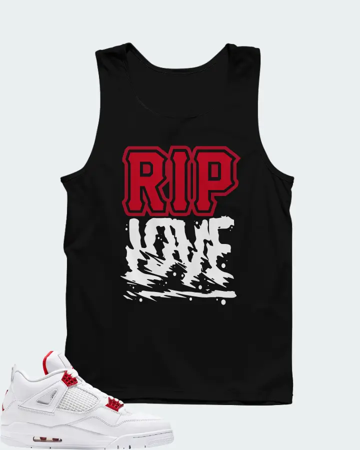 Air Jordan 4 Retro Metallic Red Matching Tank Top