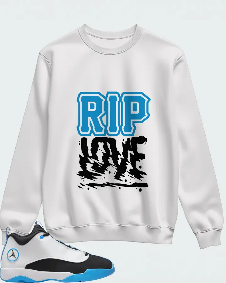 Air Jordan Jumpman Pro Quick White University Blue Matching Sweatshirt