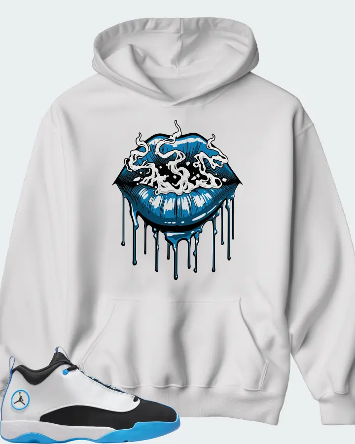 Air Jordan Jumpman Pro Quick White University Blue Matching Hoodie