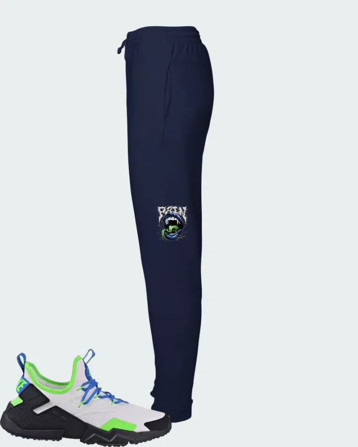 Nike Air Huarache Run Drift Scream Green Matching Joggers