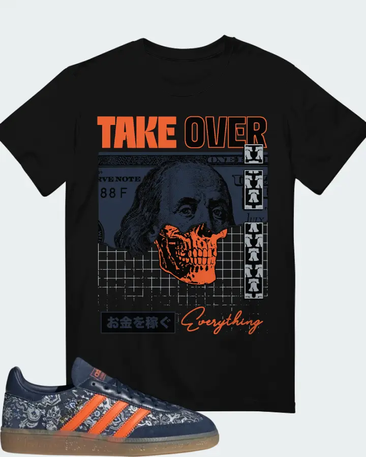 adidas Handball Spezial Ornate Carpet Pack - Night Indigo Sneaker Matching Black T-Shirt - Take Over