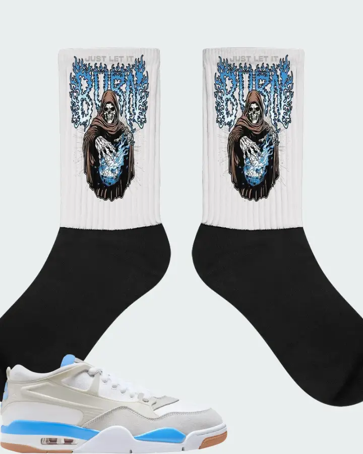 Air Jordan 4 RM University Blue Matching Socks