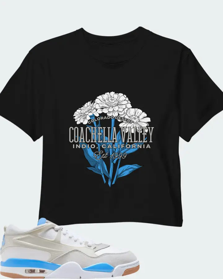 Air Jordan 4 RM University Blue Matching Crop Top