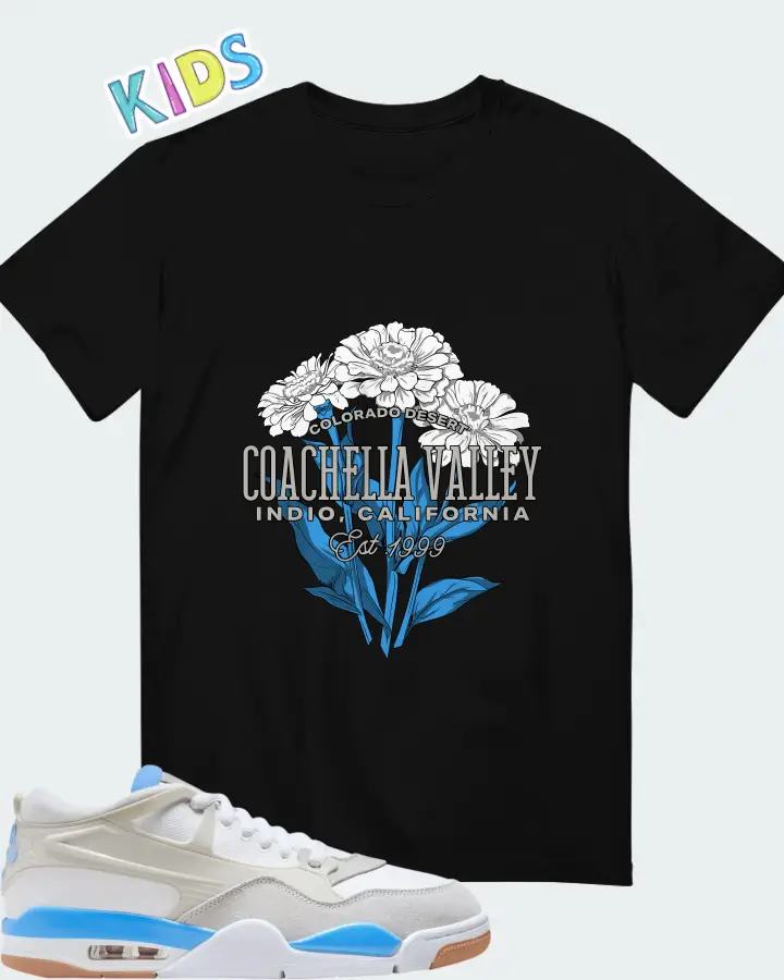 Air Jordan 4 RM University Blue Matching Kid's T-Shirt