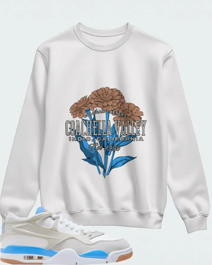 Air Jordan 4 RM University Blue Matching Sweatshirt