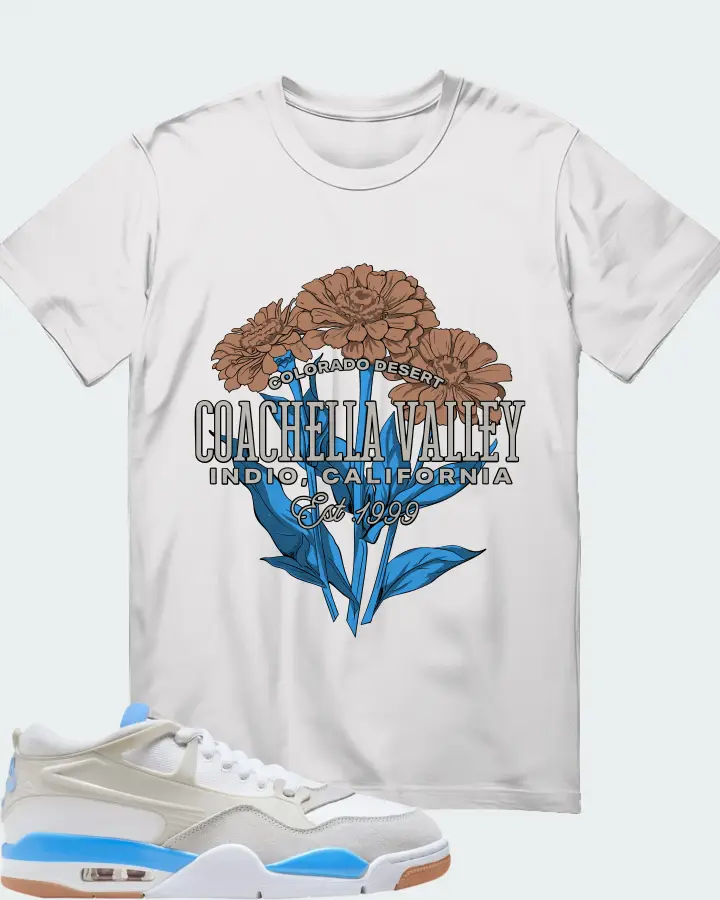 Air Jordan 4 RM University Blue Matching T-Shirt