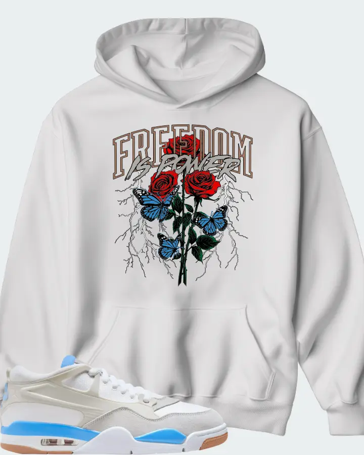Air Jordan 4 RM University Blue Matching Hoodie