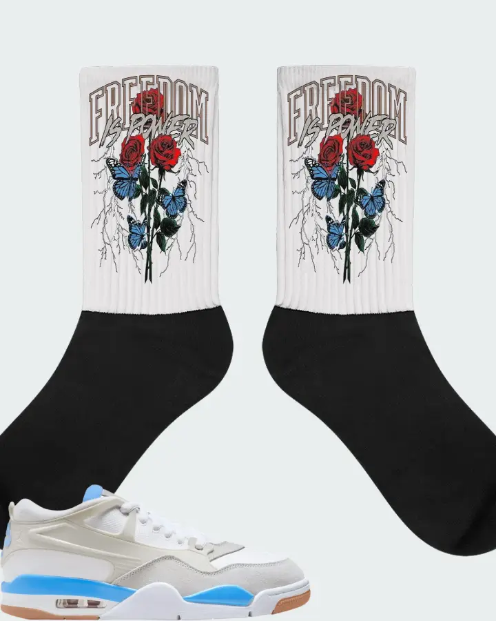 Air Jordan 4 RM University Blue Matching Socks