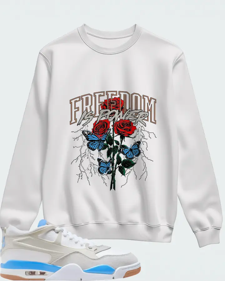 Air Jordan 4 RM University Blue Matching Sweatshirt