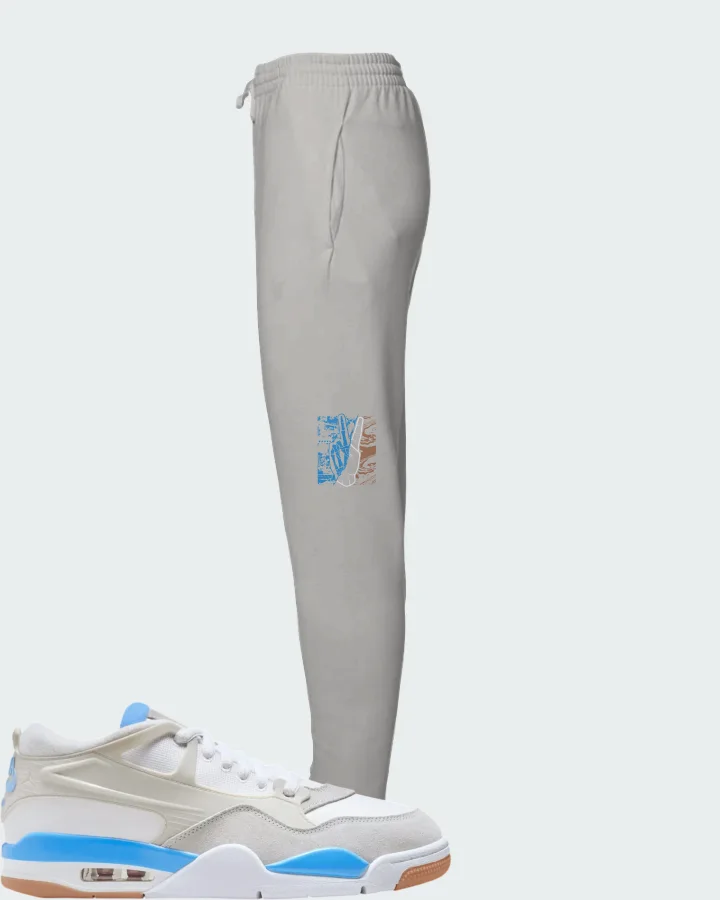 Air Jordan 4 RM University Blue Matching Joggers