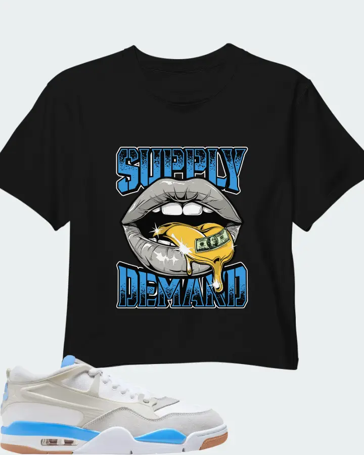 Air Jordan 4 RM University Blue Matching Crop Top