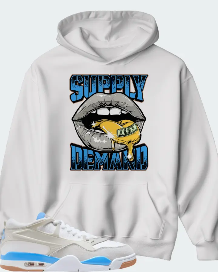 Air Jordan 4 RM University Blue Matching Hoodie