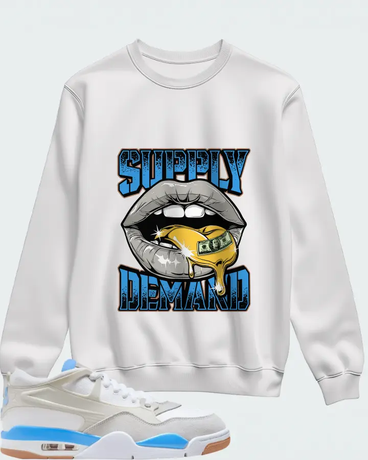 Air Jordan 4 RM University Blue Matching Sweatshirt