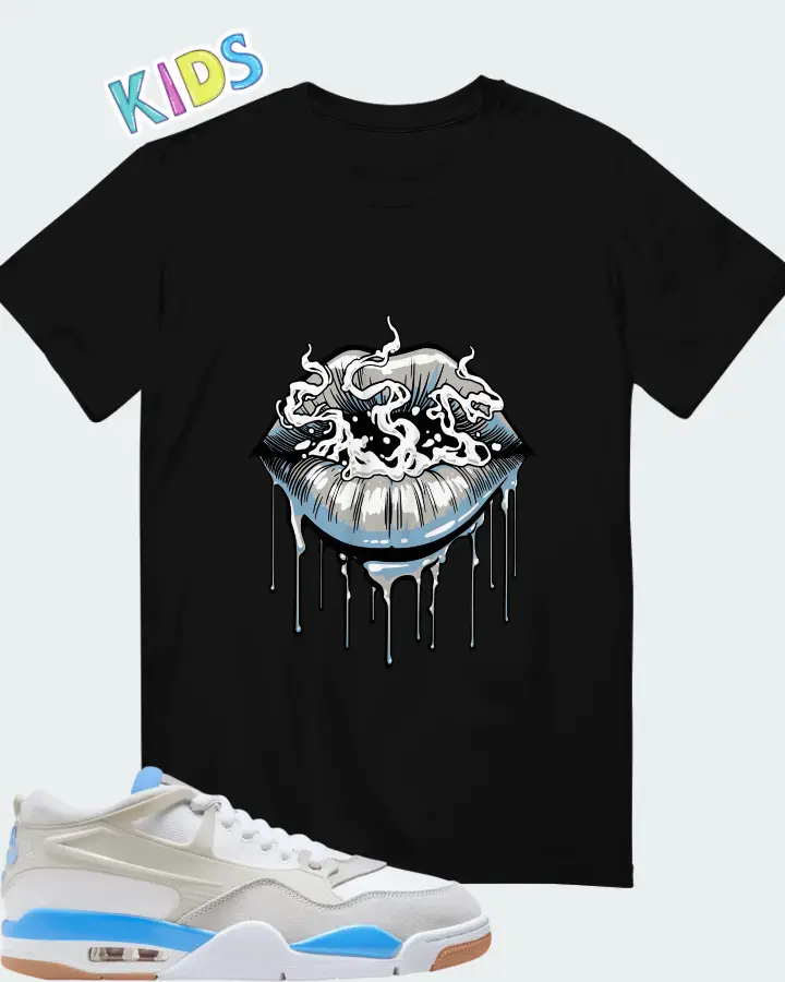 Air Jordan 4 RM University Blue Matching Kid's T-Shirt