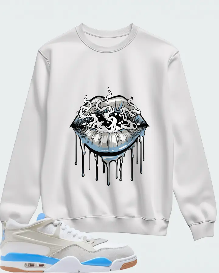 Air Jordan 4 RM University Blue Matching Sweatshirt