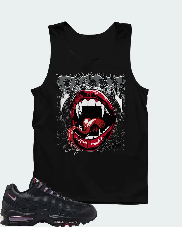 Nike Air Max 95 Big Bubble - Black University Red Matching Tank Top