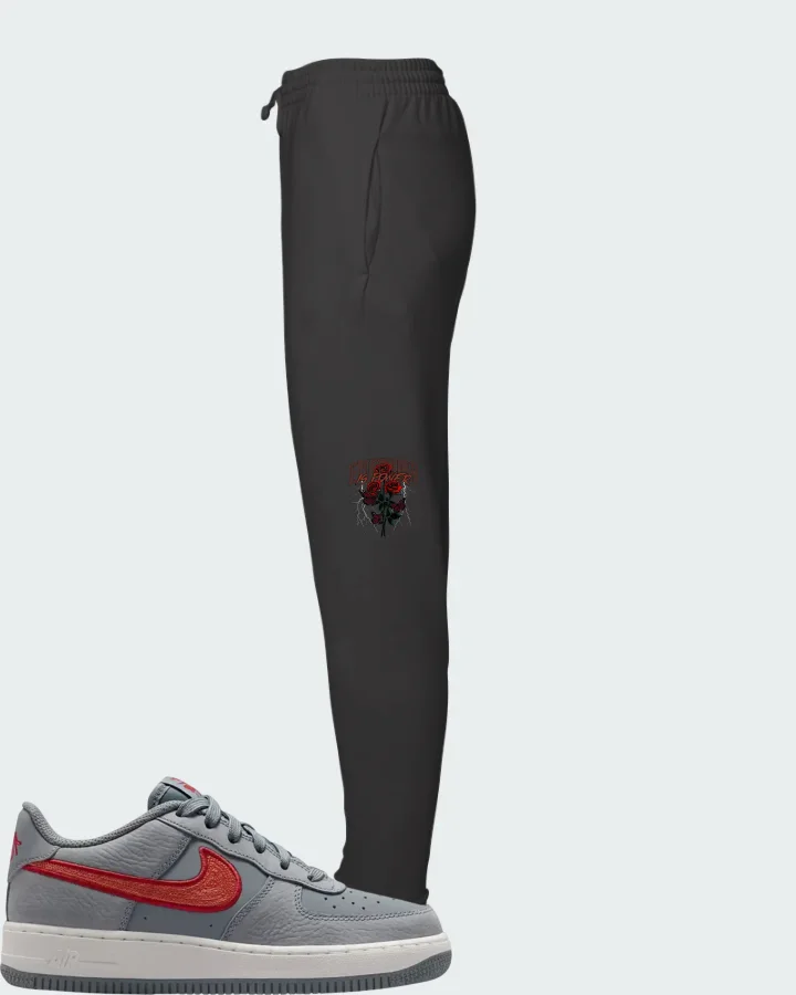 Nike Air Force 1 LV8 3 GS Cool Grey Matching Joggers